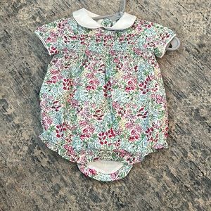 Janie and Jack smocked floral romper